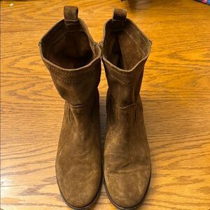 Frye Brown Suede Ankle Boots